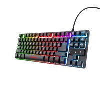 Trust GXT 833 Thado USB Klaviatūra Juoda/Sidabrinė