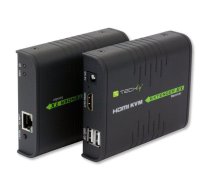 Techly KVM Extender HDMI+USB iki 120m
