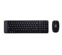 Logitech Klaviatūra ir Pelė MK220 - JAV Išdėstymas - Juoda