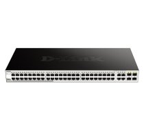 D-Link DGS-1210-52 Valdomas L2 Gigabit Ethernet Jungiklis Juoda