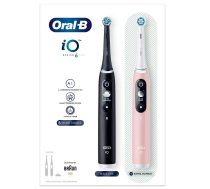 Oral-B iO 6 Suaugusiems Besisukantis dantų šepetėlis Juodas, Rožinis