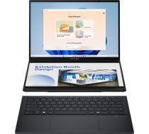 Asus Zenbook Duo UX8406CA-PZ009W | Basalt Gray | 14 " | OLED | Touchscreen | 3K | 2880 x 1800 pixels | Glossy | Intel Core Ultra 9 | 285H | 32 GB | LPDDR5X | Solid-state drive capacity 2000 GB | Intel Arc Graphics | Windows 11 Home | 802.11be | Bluet