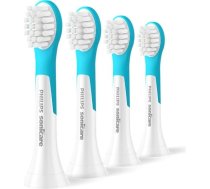 Philips Toothbrush Heads | HX6034/90 Sonicare For Kids3+ | Heads | For children | Number of brush heads included 4 | White/Blue