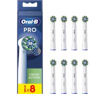 Oral-B | Replaceable toothbrush heads | EB50RX-8 Cross Action Pro | Heads | For adults | Number of brush heads included 8 | White