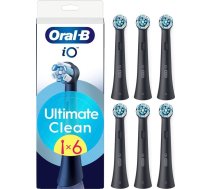 Oral-B Replaceable toothbrush heads | iO UltimateClean | Heads | For adults | Number of brush heads included 6 | Black