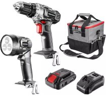 Graphite Cordless power tool set: drill driver, torch, bag, Energy+ 18V battery, Li-Ion 2.0Ah, charger