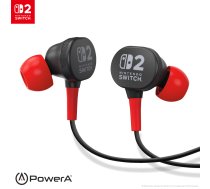 Powera Wired Earbuds for Nintendo Switch 2- Black