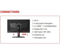MSI MAG 321UP QD-OLED computer monitor 80 cm (31.5") 3840 x 2160 pixels 4K Ultra HD Black