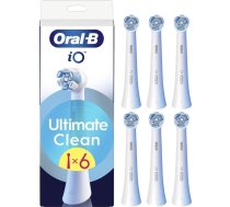 Oral-B Replaceable toothbrush heads | iO UltimateClean | Heads | For adults | Number of brush heads included 6 | White