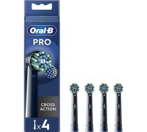 Oral-B | Replaceable toothbrush heads | EB50BRX-4 Cross Action | Heads | For adults | Number of brush heads included 4 | Black