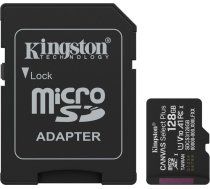 Kingston Technology 128GB microSDXC Canvas Select Plus Gen3 150MB/s A1 Card + Adapter