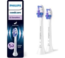 Philips Replacement brush heads | HX6052/87 Sonicare Sensitive | Heads | For adults | Number of brush heads included 2 | White