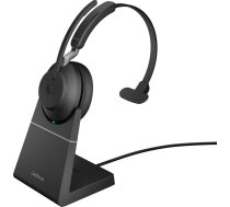Jabra Evolve2 65 USB-A UC Mono with Charging Stand - Black