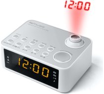 Muse M-178 PW Clock Digital Silver, White