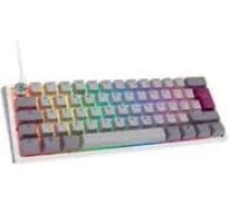Ducky One 3 Mist Grey Mini Gaming Tastatur, RGB LED - MX-Silent-Red