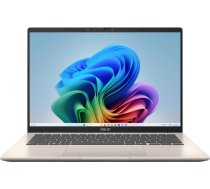 Asus Vivobook 14 X1407QA-LY045W | Platinum Gold | 14 " | IPS | WUXGA | 1920 x 1200 pixels | 60 Hz | Anti-glare | Snapdragon X | X1 26 100 | 16 GB | LPDDR5X | Solid-state drive capacity 512 GB | Qualcomm Adreno GPU | Windows 11 Home | 802.11ax | Bluet