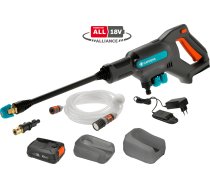 Gardena - GARDENA Battery Medium-Pressure Washer AquaClean 24/18V P4A Ready-To-Use Set