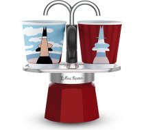 Bialetti Mini Express Magritte Moka pot Red, Silver