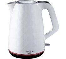 Adler | Kettle | AD 1277 | Standard | 2200 W | 1.7 L | Plastic | 360° rotational base | White