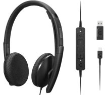 Lenovo 4XD1M45626 headphones/headset Wired Head-band USB Type-C Black