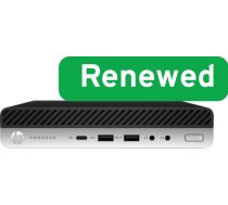 HP RENEW | Grade A | ProDesk 600 G4 Desktop Mini PC | Intel Core i3 | i3-8100T | 8 GB | SSD | 128 GB | Intel UHD Graphics 630 | Windows 11 Pro | 12 month(s)