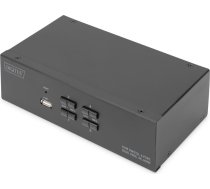 Digitus KVM Switch, 4 Port, Dual Display, 4K, HDMI®