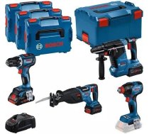 Bosch . 18V COMBO KIT (GSR 18V-90C +GDX 18V-210C +GBH 18V-24C +GSA 18V-28) 1xPC4.0Ah 2xPC5.5Ah ...