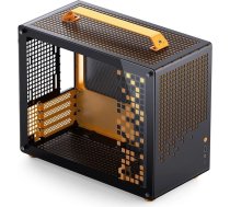 Jonsplus Computer Case JONSPLUS MATX Handle Case Z20 - Black-Orange