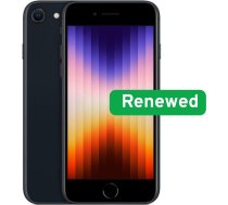 Apple | RENEW Grade A | iPhone SE (3rd Gen, 2022) | 4.7" Retina HD | A15 Bionic | 4GB | 64GB | iOS | Midnight | Warranty 12 months | Apple