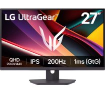 LG 27G610A-B | 27 " | IPS | QHD | 16:9 | 200 Hz | 1 ms | 2560 x 1440 pixels | HDMI ports quantity 2