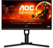 AOC G3 25G3ZM/BK computer monitor 62.2 cm (24.5") 1920 x 1080 pixels Full HD Black, Red