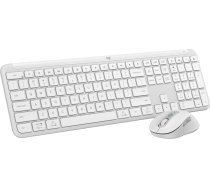 Logitech - Signature Slim Wireless Keyboard and Mouse Combo MK950 Off-White NORDIC