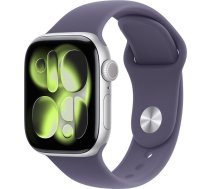 Apple Watch Series 11 GPS 42mm Silver Aluminium Case with Purple Fog Sport Band - S/M