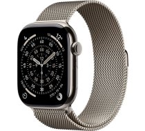 Apple Watch Series 11 GPS + Cellular 46mm Natural Titanium Case with Natural Milanese Loop - M/L