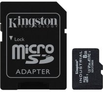 Kingston Technology 8GB microSDHC Industrial C10 A1 pSLC Card + SD Adapter
