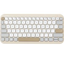 Asus Marshmallow KW100 | Keyboard | Wireless | US International | Oat Milk | Bluetooth