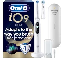 Oral B - iO9 Electric Toothbrush - White - 2 Brush Head, Charging Travel Case