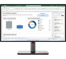 Lenovo ThinkVision P27h-30 LED display 68.6 cm (27") 2560 x 1440 pixels Quad HD LCD Black