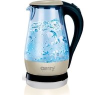 Camry Premium CR 1251w electric kettle 1.7 L 2200 W Black, Stainless steel, Transparent