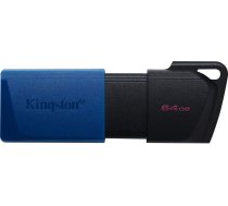 Kingston | USB 3.2 Flash Drive | DataTraveler Exodia M | 64 GB | USB 3.2 | Black/Blue