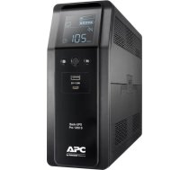 Schneider Electric APC Back-UPS Pro, tower, 230V, 8x IEC C13 outlets, sine wave, AVR, USB Type A+C ports, LCD, user-replaceable battery | BR1200SI | 1200 VA | 720 W