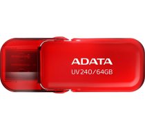 Adata | USB Flash Drive | UV240 | 64 GB | USB 2.0 | Red