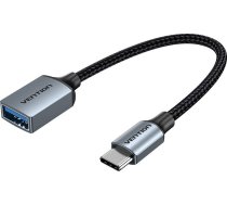 Vention USB 3.0 C Male to A Female OTG Cable 0.15M Gray Aluminum Alloy Type