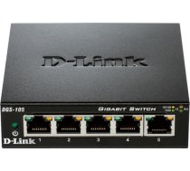 D-Link | Ethernet Switch | DGS-105/E | Unmanaged | Desktop | Gigabit Ethernet (copper) ports quantity 5