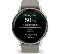 Garmin Venu 4 3.56 cm (1.4") AMOLED 45 mm Digital 454 x 454 pixels Touchscreen Silver Wi-Fi GPS (satellite)