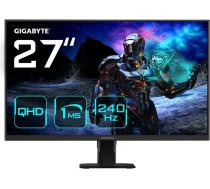 Gigabyte MONITOR 27" GS27Q XEK1 | Gigabyte | GS27Q X EK1 | 27 " | IPS | QHD | 240 Hz | 1 ms | 2560 x 1440 pixels | 300 cd/m² | HDMI ports quantity 2