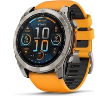Garmin Fenix 8 3.56 cm (1.4") AMOLED 51 mm Digital 454 x 454 pixels Touchscreen Titanium Wi-Fi GPS (satellite)