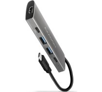 Axagon HMC-5G2 laptop dock/port replicator Wired USB 3.2 Gen 2 (3.1 Gen 2) Type-C Grey