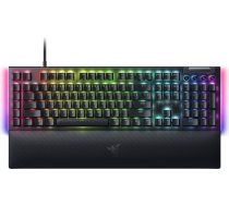 Razer | BlackWidow V4 | Mechanical Gaming keyboard | Wired | US | Black | Green Switch
