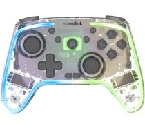 Speedlink - RAIT NX RGB Gamepad - Wireless/Wired - for PC/Android/Switch OLED/Lite, clear transparent
